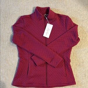 Women's Quilted Jacket - Burgundy